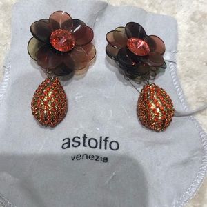 Astolfo Venezia Italian costume jewelry earrings